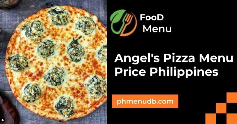 Angel's Pizza Menu Price Philippines